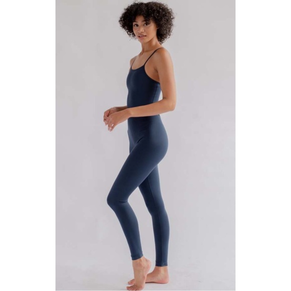 GIRLFRIEND COLLECTIVE | Cami Unitard Jumpsuit in Midnight Navy Blue, Size Small - Picture 14 of 16